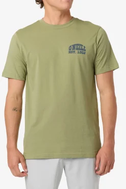 Tees & Tanks^O'Neill Saddle Up Classic Tee Standard Fit Tee - | oil green
