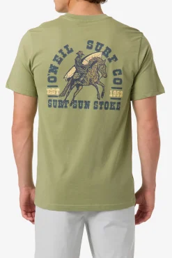 Tees & Tanks^O'Neill Saddle Up Classic Tee Standard Fit Tee - | oil green