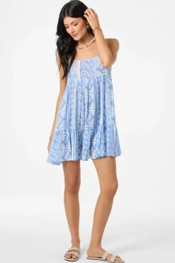 New Arrivals|Swim Cover-Ups^O'Neill Saltwater Essentials Rilee Printed Mini Cover-Up Dress - | azurine