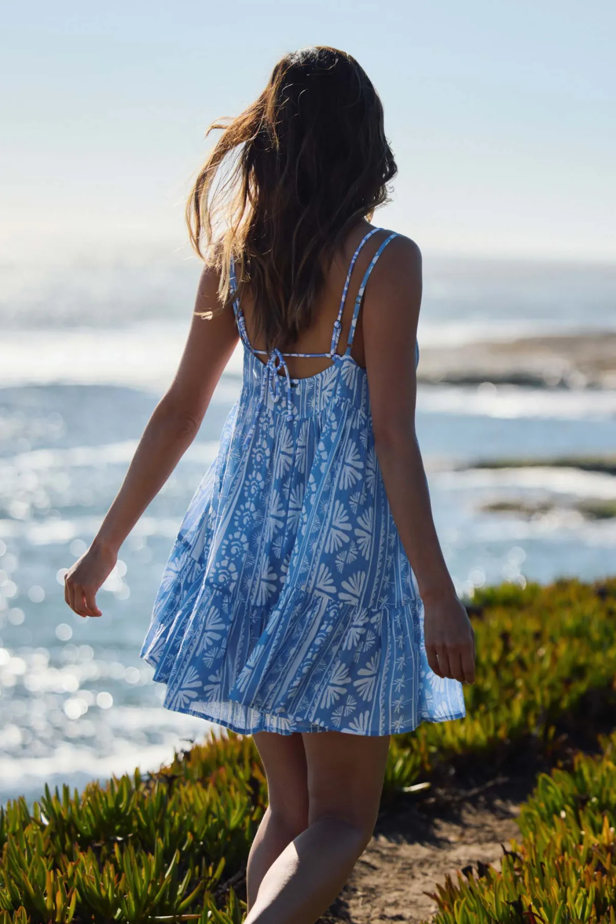 New Arrivals|Swim Cover-Ups^O'Neill Saltwater Essentials Rilee Printed Mini Cover-Up Dress - | azurine