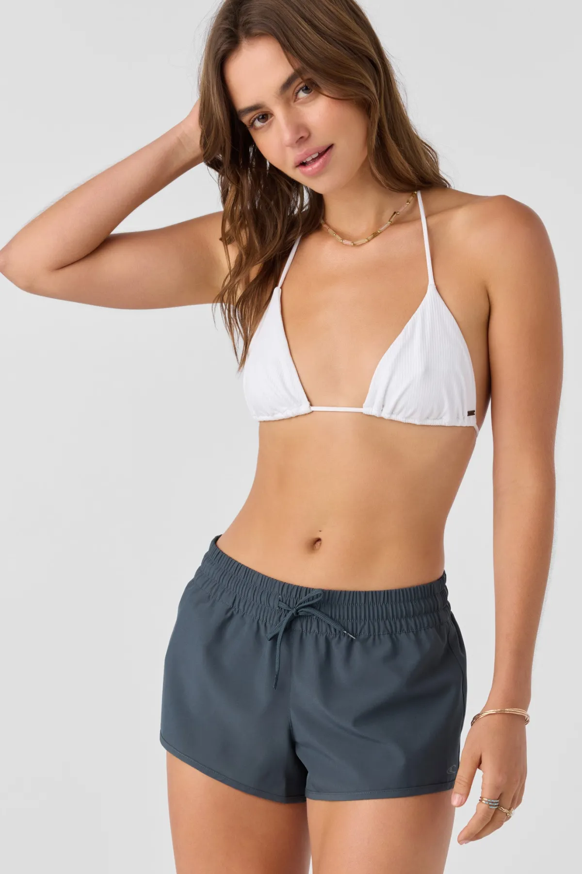Saltwater Solids Swim^O'Neill Saltwater Solids Balboa 2" Elastic Boardshorts slate