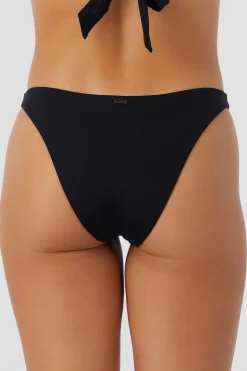 Bikini Bottoms^O'Neill Saltwater Solids Flamenco Cheeky Bottoms - Black |