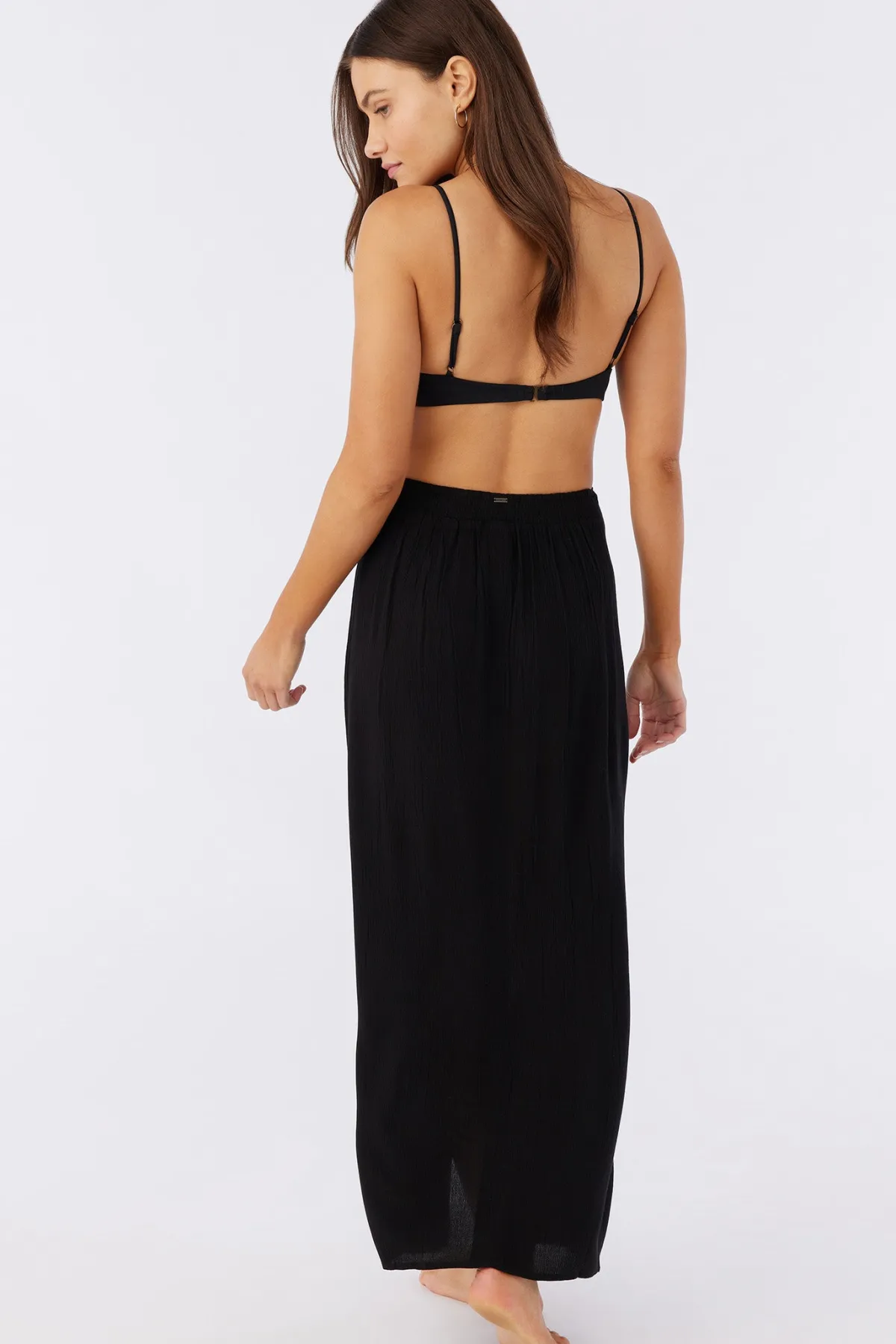 Saltwater Solids Swim|Swim Cover-Ups^O'Neill Saltwater Solids Hanalei Maxi Skirt Cover-Up - | black