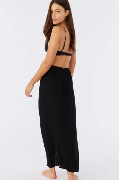 Saltwater Solids Swim|Swim Cover-Ups^O'Neill Saltwater Solids Hanalei Maxi Skirt Cover-Up - | black