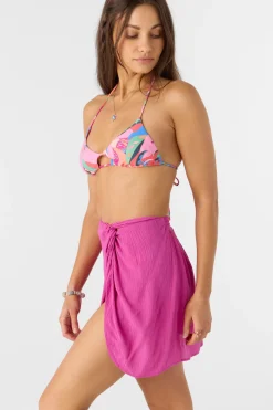 Swim Cover-Ups^O'Neill Saltwater Solids Hanalei Mini Skirt - | fuchsia