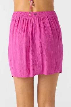 Swim Cover-Ups^O'Neill Saltwater Solids Hanalei Mini Skirt - | fuchsia