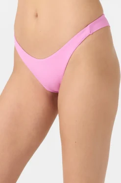 Bikini Bottoms^O'Neill Saltwater Solids Hermosa Skimpy Bottoms - | begonia