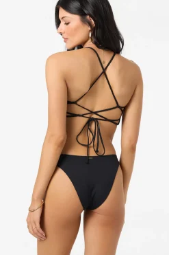 Bikini Tops^O'Neill Saltwater Solids Huntington Bralette Top - | black