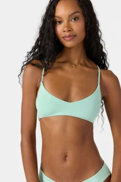 Bikini Tops^O'Neill Saltwater Solids Huntington Bralette Top - | opal