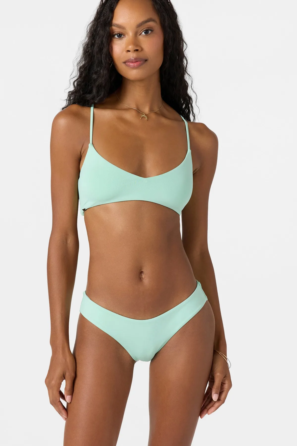 Bikini Tops^O'Neill Saltwater Solids Huntington Bralette Top - | opal