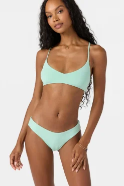 Bikini Tops^O'Neill Saltwater Solids Huntington Bralette Top - | opal