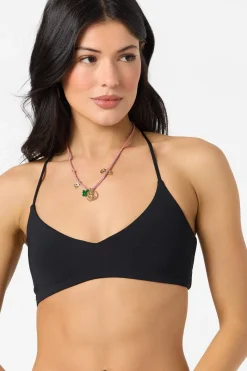 Swim New Arrivals|Saltwater Solids Swim^O'Neill Saltwater Solids Huntington Bralette Top black