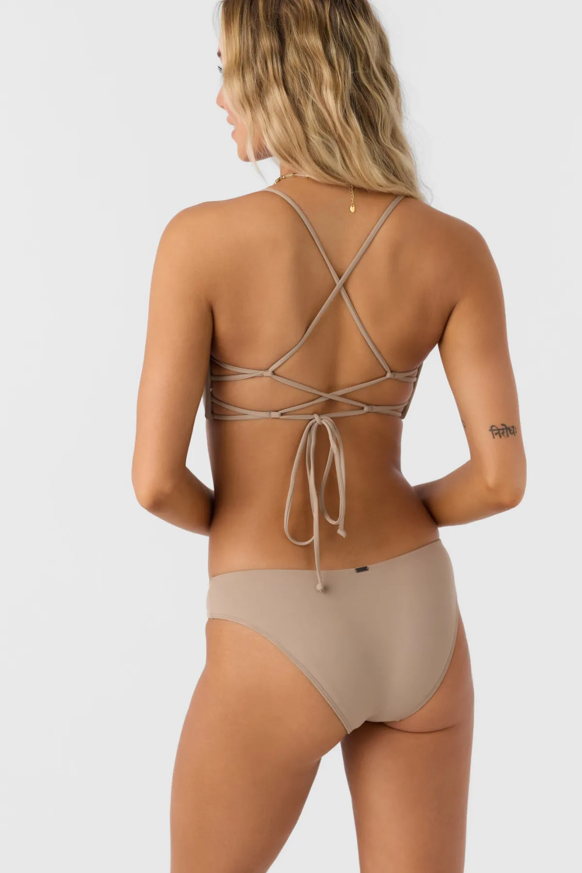 Bikini Tops^O'Neill Saltwater Solids Huntington Bralette Top - | dune