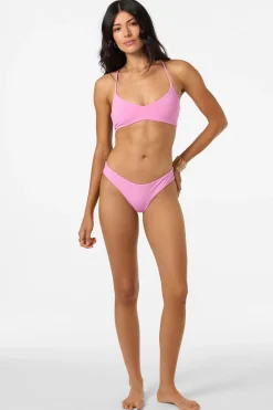 Bikini Tops^O'Neill Saltwater Solids Huntington Bralette Top - | begonia