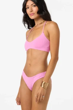 Bikini Tops^O'Neill Saltwater Solids Huntington Bralette Top - | begonia