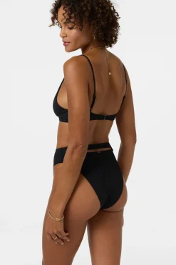 Swim New Arrivals|Saltwater Solids Swim^O'Neill Saltwater Solids Max High Waist Full Bottoms black