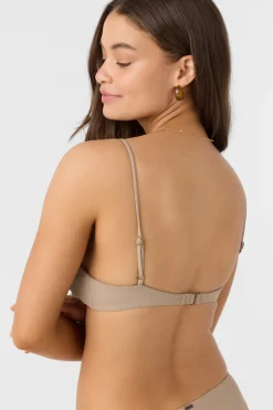 Bikini Tops^O'Neill Saltwater Solids Pismo Tall Tri Bralette Top dune