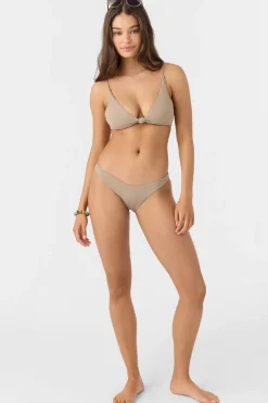 Bikini Tops^O'Neill Saltwater Solids Pismo Tall Tri Bralette Top dune