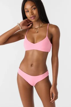Bikini Bottoms^O'Neill Saltwater Solids Rib Blue Lagoon Full Bottoms - | sachet pink