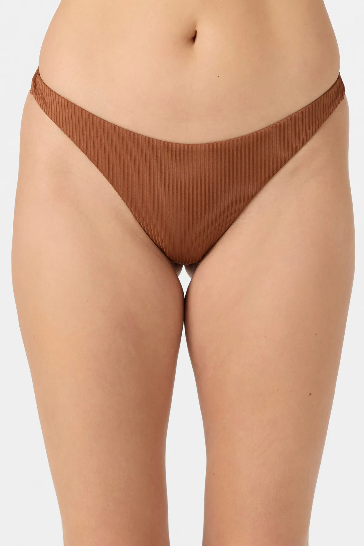 Bikini Bottoms^O'Neill Saltwater Solids Rib Hermosa Skimpy Bottoms - | rustic brown