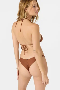 Bikini Bottoms^O'Neill Saltwater Solids Rib Hermosa Skimpy Bottoms - | rustic brown