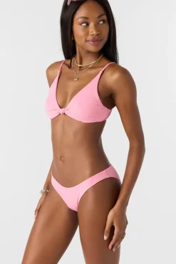 Bikini Tops^O'Neill Saltwater Solids Rib Pismo Bralette Top - | sachet pink