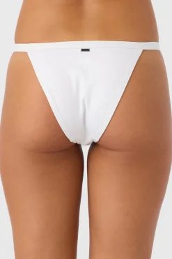 Bikini Bottoms^O'Neill Saltwater Solids Rib Queens Cheeky Bottoms - | white