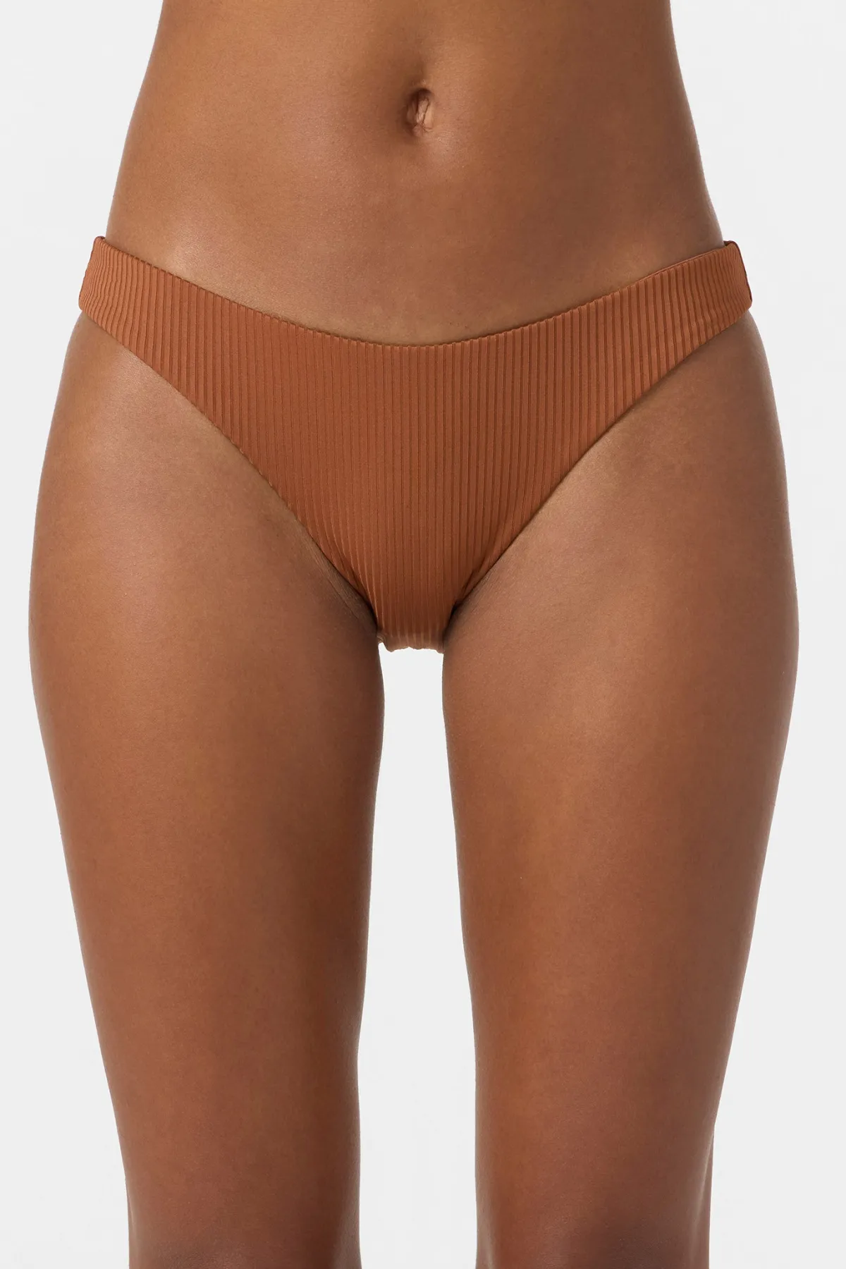 Bikini Bottoms^O'Neill Saltwater Solids Rib Rockley Medium Bottoms - | rustic brown