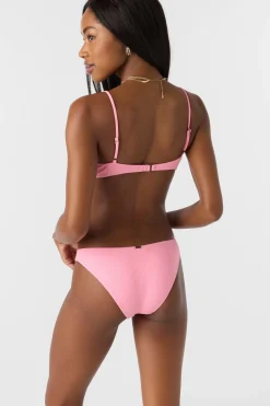 Bikini Bottoms^O'Neill Saltwater Solids Rib Rockley Medium Bottoms - | sachet pink
