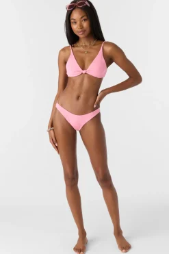 Bikini Bottoms^O'Neill Saltwater Solids Rib Rockley Medium Bottoms - | sachet pink