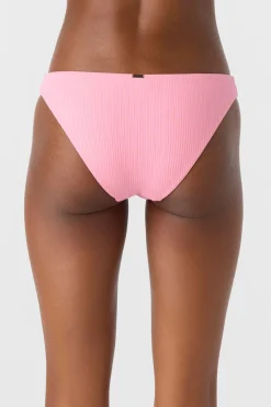Bikini Bottoms^O'Neill Saltwater Solids Rib Rockley Medium Bottoms - | sachet pink