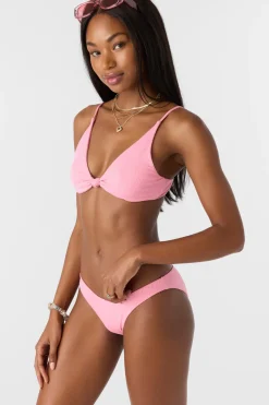Bikini Bottoms^O'Neill Saltwater Solids Rib Rockley Medium Bottoms - | sachet pink