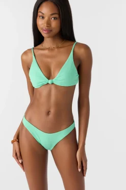 Bikini Bottoms^O'Neill Saltwater Solids Rib Rockley Medium Bottoms - | jade cream