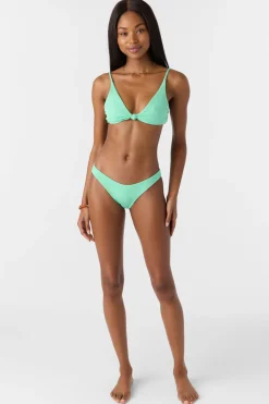 Bikini Bottoms^O'Neill Saltwater Solids Rib Rockley Medium Bottoms - | jade cream