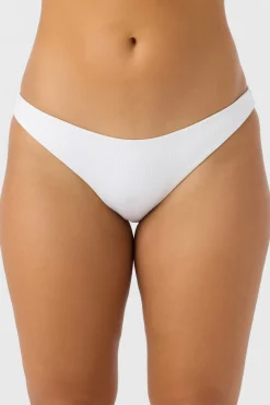 Bikini Bottoms^O'Neill Saltwater Solids Rib Rockley Medium Bottoms - | white