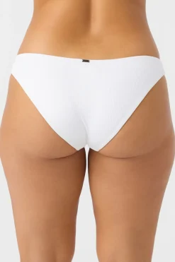Bikini Bottoms^O'Neill Saltwater Solids Rib Rockley Medium Bottoms - | white