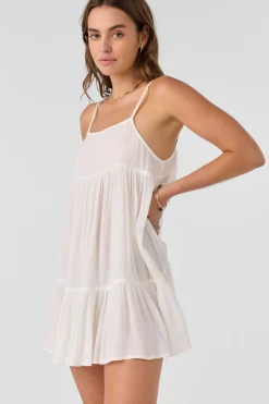 Saltwater Solids Swim|Swim Cover-Ups^O'Neill Saltwater Solids Rilee Dress - Vanilla |