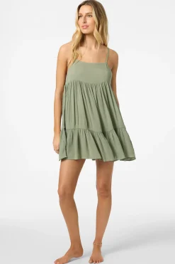 Saltwater Solids Swim|Swim Cover-Ups^O'Neill Saltwater Solids Rilee Mini Cover-Up Dress - | sea spray