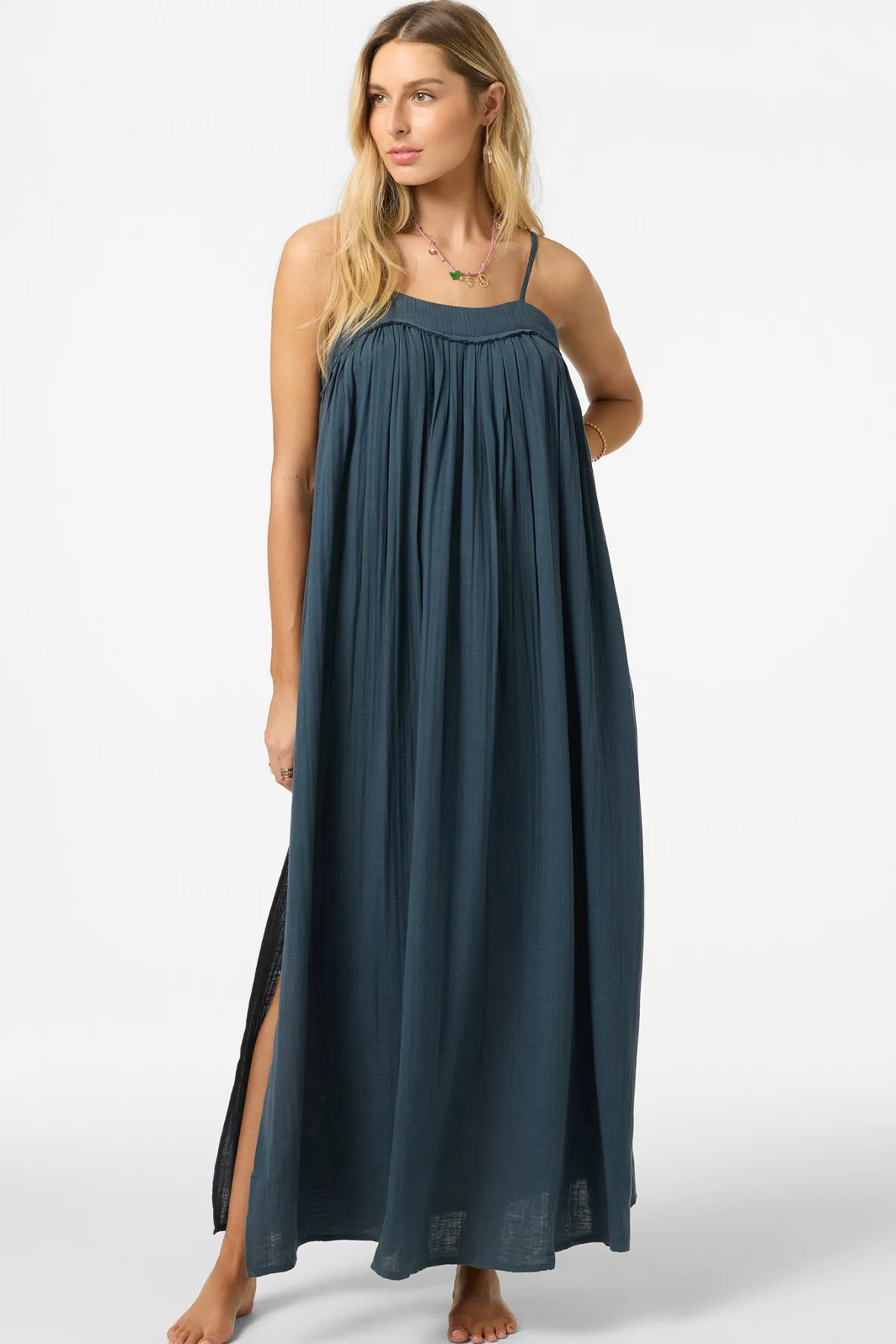 Best Sellers|New Arrivals^O'Neill Saltwater Solids Sai Maxi Cover-Up Dress slate