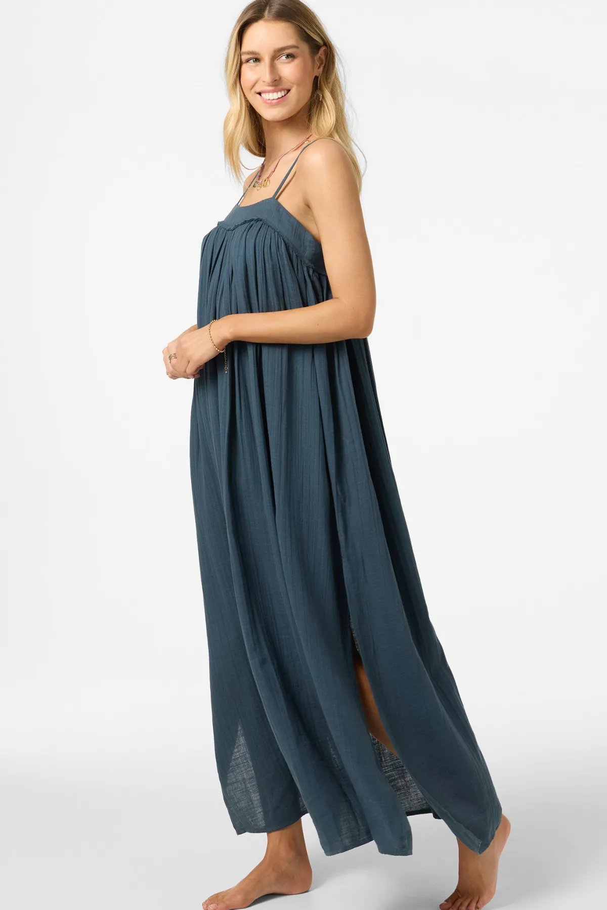 Best Sellers|New Arrivals^O'Neill Saltwater Solids Sai Maxi Cover-Up Dress slate