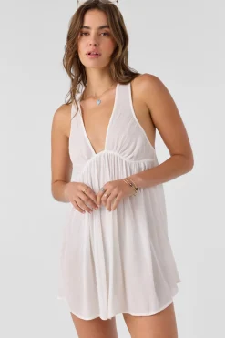 Swim Cover-Ups^O'Neill Saltwater Solids Sarah Dress - | vanilla