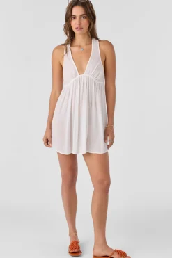 Swim Cover-Ups^O'Neill Saltwater Solids Sarah Dress - | vanilla