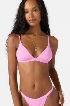 Bikini Tops^O'Neill Saltwater Solids Seaside Triangle Top - | begonia