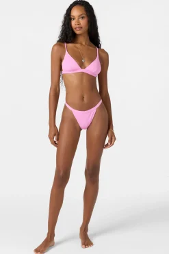 Bikini Tops^O'Neill Saltwater Solids Seaside Triangle Top - | begonia