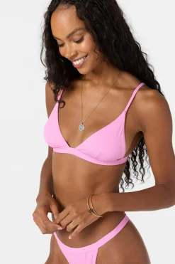 Bikini Tops^O'Neill Saltwater Solids Seaside Triangle Top - | begonia