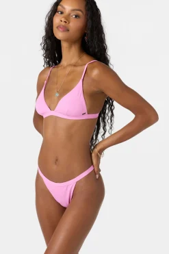 Bikini Tops^O'Neill Saltwater Solids Seaside Triangle Top - | begonia