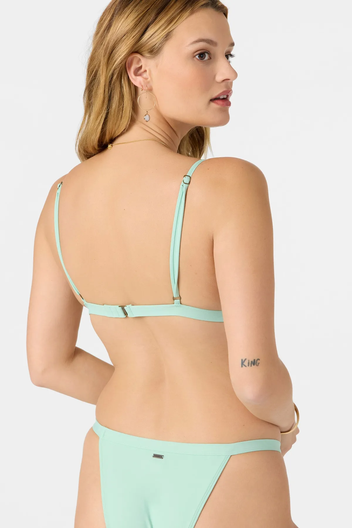 Bikini Tops^O'Neill Saltwater Solids Seaside Triangle Top - | opal