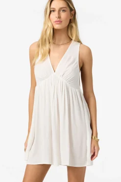 New Arrivals|Saltwater Solids Swim^O'Neill Saltwater Solids Teddy Mini Cover-Up Dress vanilla