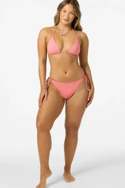 Swim New Arrivals|New Arrivals^O'Neill Saltwater Solids Venice Triangle Top shell pink