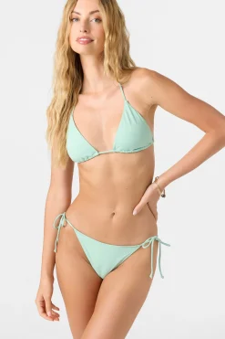 Bikini Tops^O'Neill Saltwater Solids Venice Triangle Top - | opal